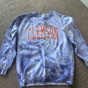 Blue Tie-Dye Men's Sweater